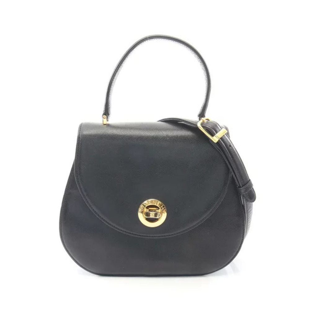 Givenchy Turnlock Handbag Leather Black